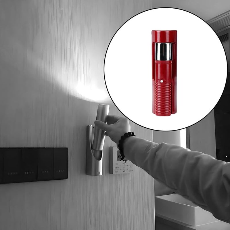 Red LED Flashlight Compact Handheld Lightweight for Hiking Car Garage Home - Image 3